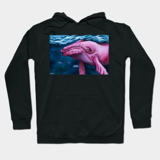 Pink Whale Hoodie